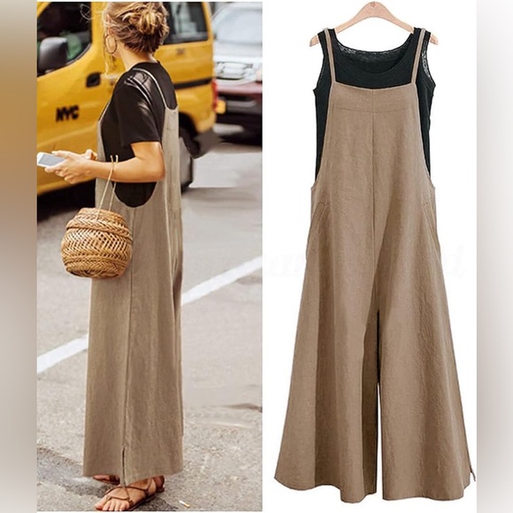 Cotton Jumpsuit Overalls - Picture 8 of 10